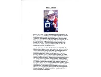 CANYON DE CHELLY - ANSEL ADAMS