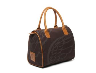 'Make Love Not Trash' Satchel (Chocolate)