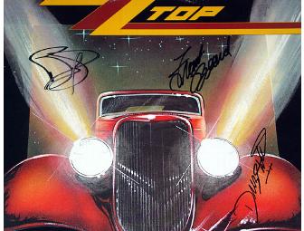 ZZ Top Autographed Signed Eliminator Album LP Pass