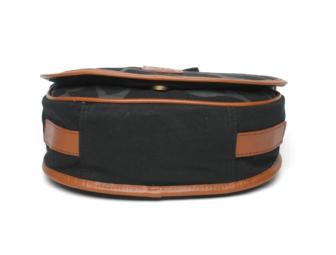 'Make Love Not Trash' Crossbody Saddle Bag (Midnight)