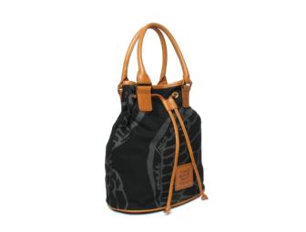 'Make Love Not Trash' Drawstring Bucket (Black)