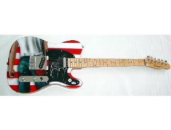 Bruce Springsteen Autographed Signed USA Airbrush Guitar