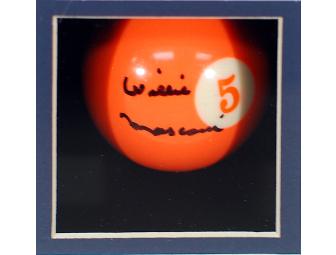 WILLIE MOSCONI SIGNED BILLIARD BALL