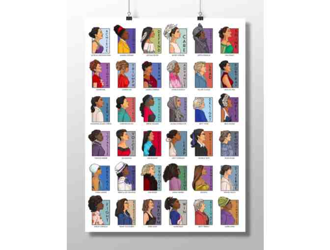 Karen Hallion poster: 'She Series' Collage Version 2- Special 36 Real Women Collection