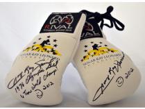 Boxing Gloves & book signed by SUGAR RAY LEONARD