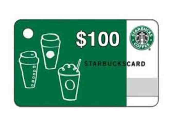 $100 Gift Card - STARBUCKS - Photo 1