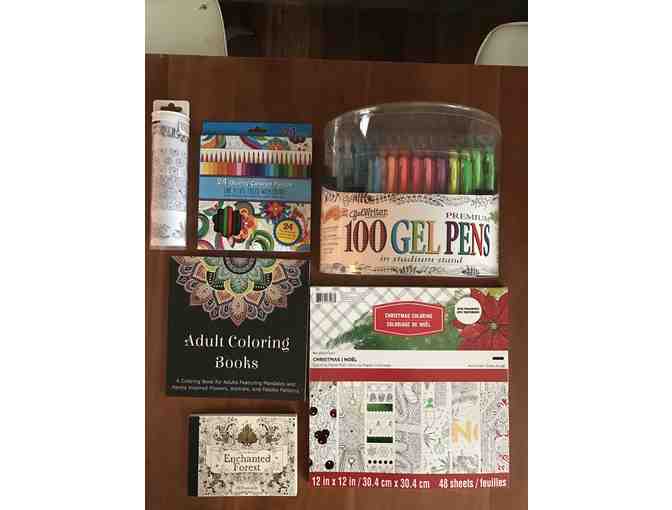 Coloring Books and Pens