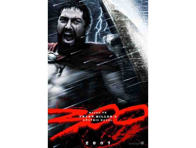 '300' Premiere Movie Poster signed by Gerard Butler