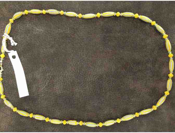 Necklace of Antique Yellow Beads