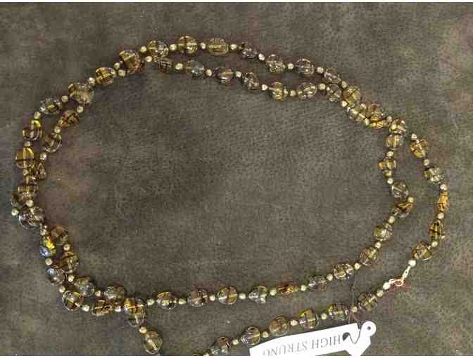 Tiger Bead Necklace 48'