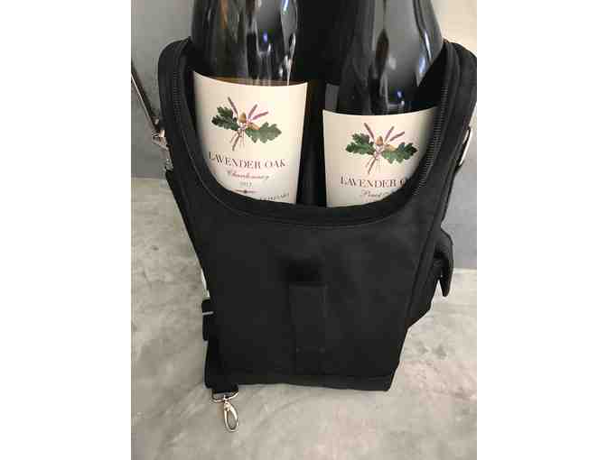 TWO Bottles of Wine with Thermal Picnic Carrier & Couples Yoga