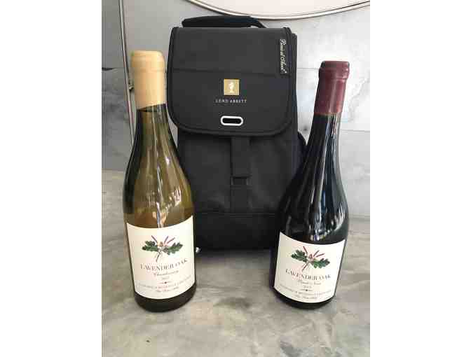 TWO Bottles of Wine with Thermal Picnic Carrier & Couples Yoga
