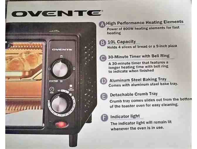 Ovente 10L Electric Toaster Oven