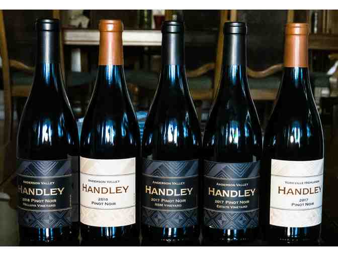 Five (5) Bottles of Handley Cellars Pinot Noir Wine