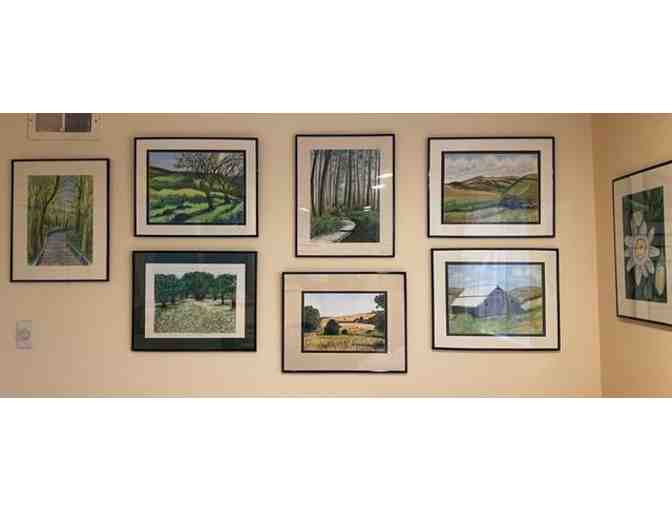 Home gallery showing and choice of a painting by Bonnie Packer (offered twice)