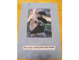 YOU CAN LEARN A LOT FROM A LITTLE BEAR - PHOTO QUILT OF TAI SHAN