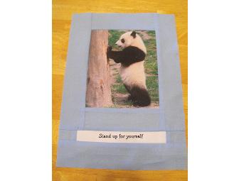 YOU CAN LEARN A LOT FROM A LITTLE BEAR - PHOTO QUILT OF TAI SHAN