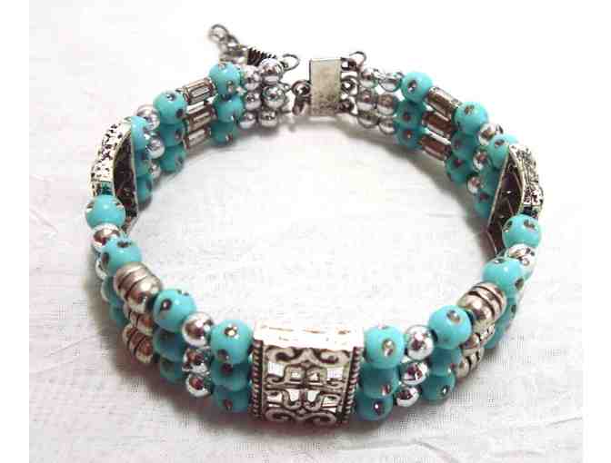 Light Turquoise Beaded Bracelet