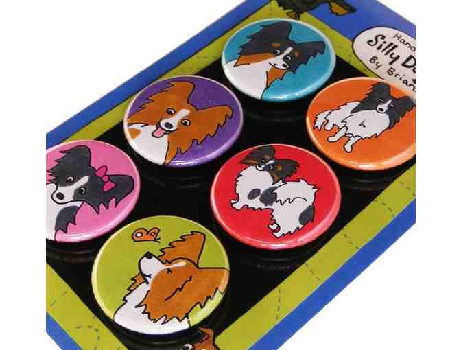 Papillon Silly Dog Magnets