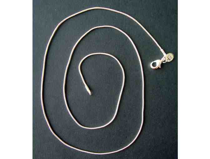 Sterling Silver Rope Chain Necklace -- New