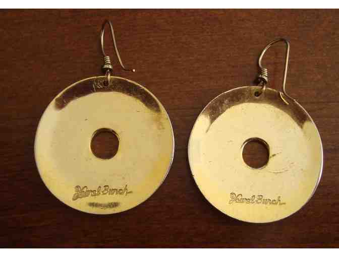 Vintage Laurel Burch Disk Earrings