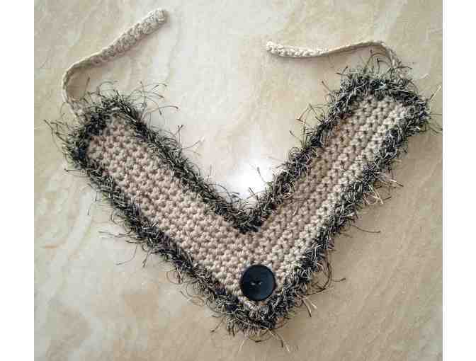 Tan Pappy Collar -- Hand Crocheted