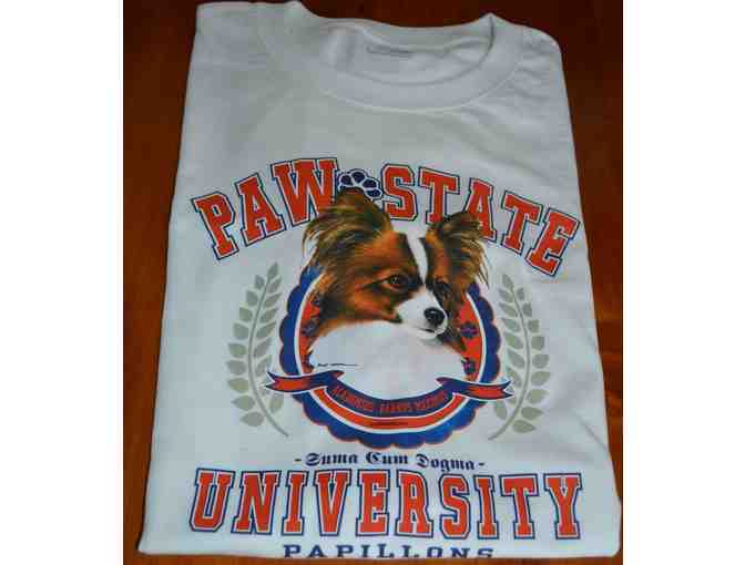 PAW STATE UNIVERSITY Papillon Tee Shirt  X-Large