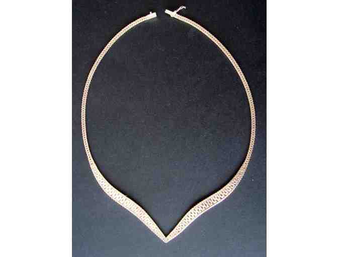 Sterling Silver Choker-Style Necklace -- Vintage