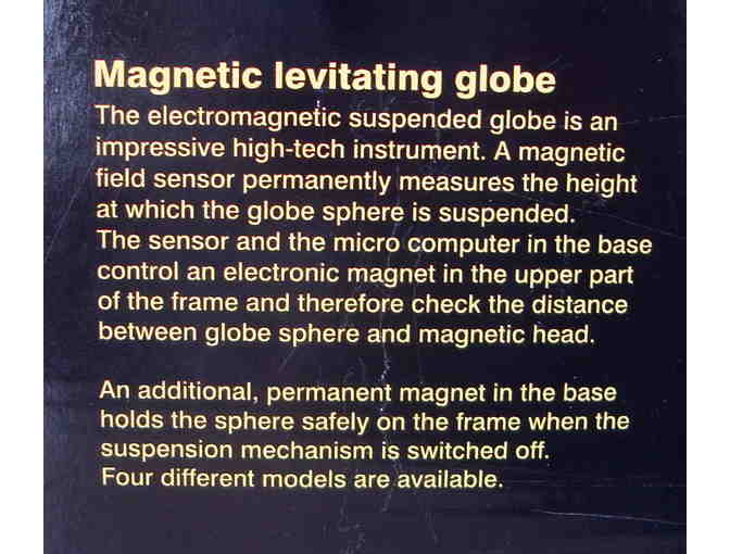 Magnetic Levitating Globe -- New