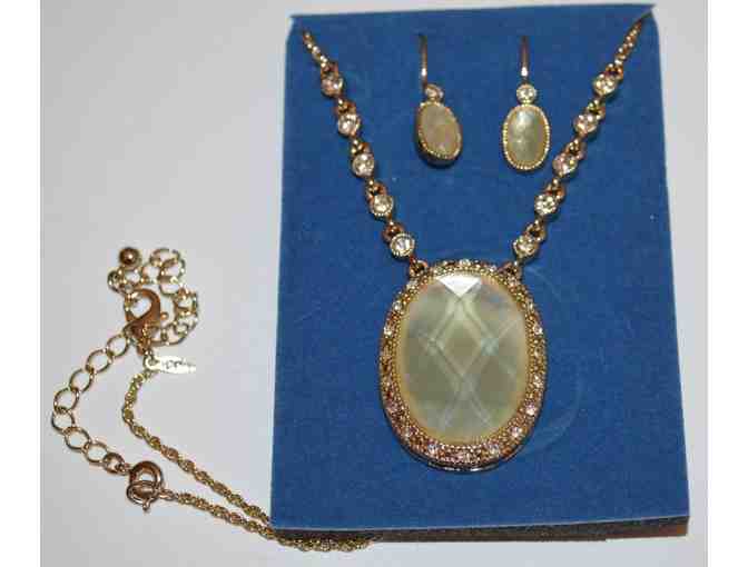 Opalesque Necklace & Earrings Set by Avon -- New