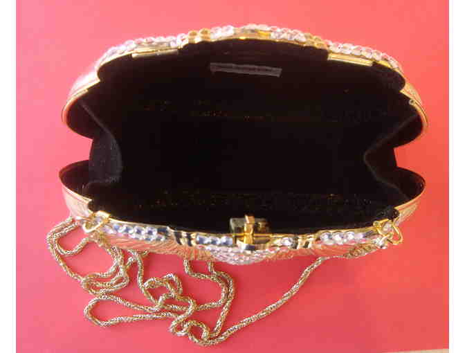 Gold-Tone Shell Evening Bag -- Pre-Owned