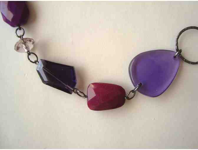 Chico's Shades of Purples Necklace -- New with tag