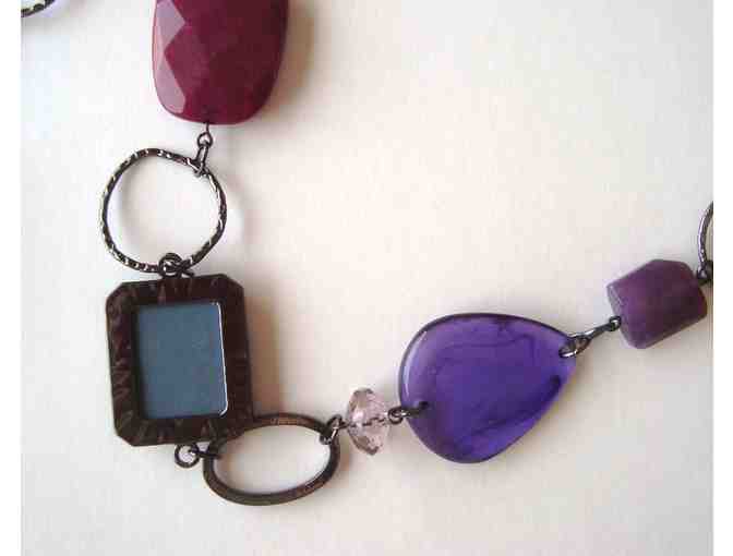 Chico's Shades of Purples Necklace -- New with tag