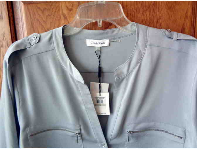 Calvin Klein Gray Blouse -- Size 1X -- New with tags