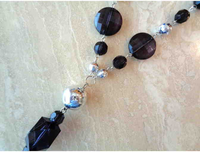 Black Acrylic Necklace -- Pre-Owned