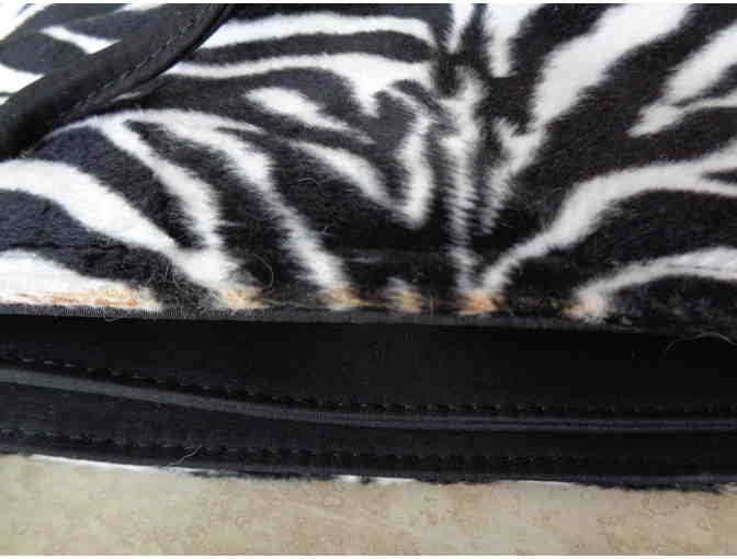 Zebra Design Tote-Style Handbag -- New