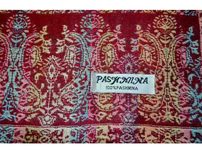 Wine Tapestry Design PASHMINA Scarf -- New