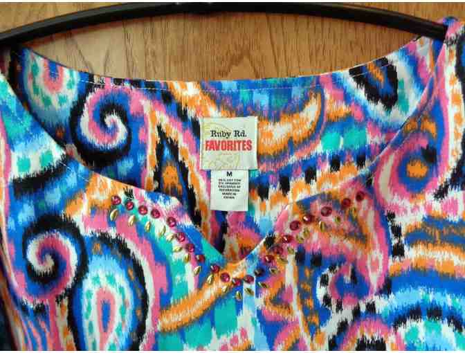 Colorful Women's Paisley Blouse -- Size Medium --  New