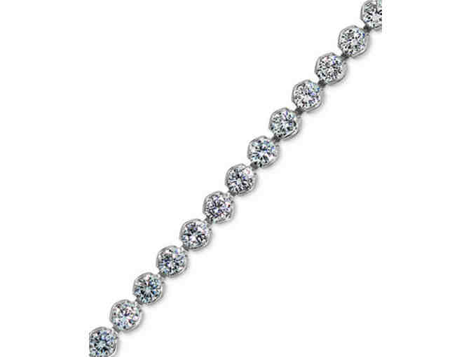 Giani Bernini Cubic Zirconia Bezel-Set Tennis Bracelet in Sterling Silver -- New