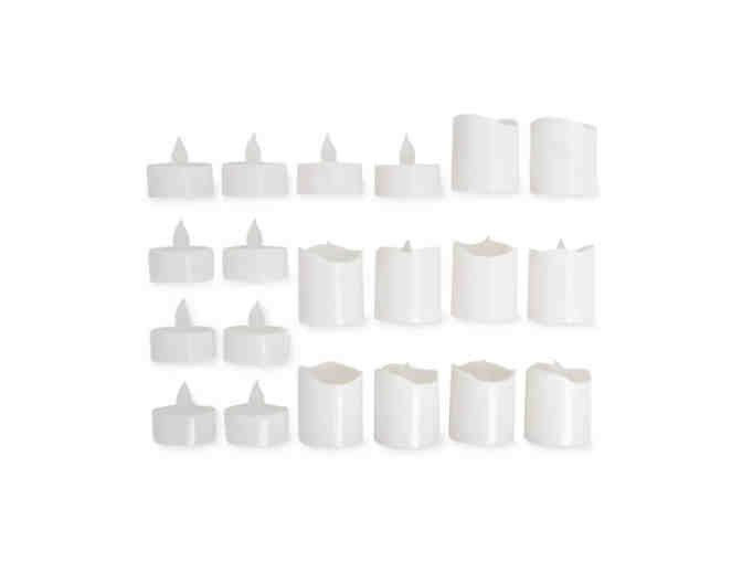 20-Pc. Flameless LED Tealight Candles Set -- New