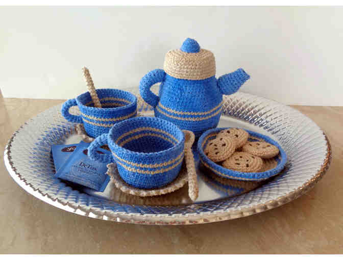 Hand-Crocheted 'Tea Set' -- New