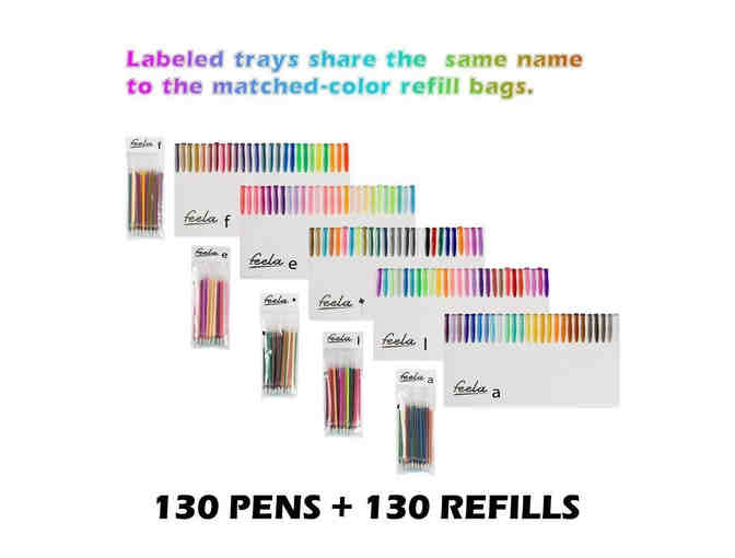 Feela 260 Colors Gel Pens Set Art Markers -- New