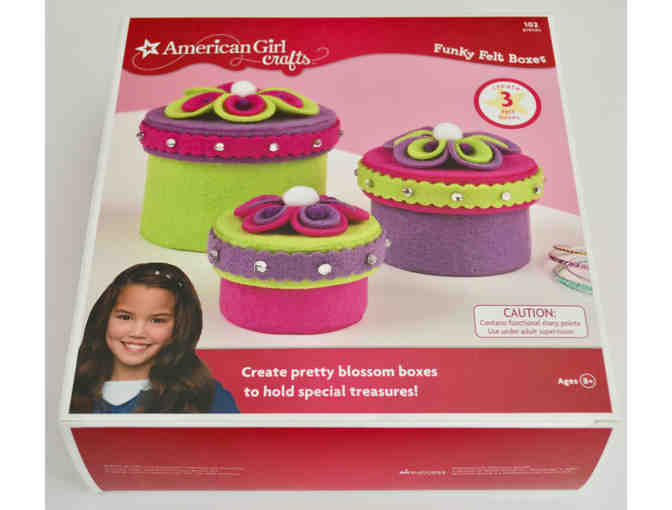 American Girl Funky Felt Boxes Craft Kit -- New