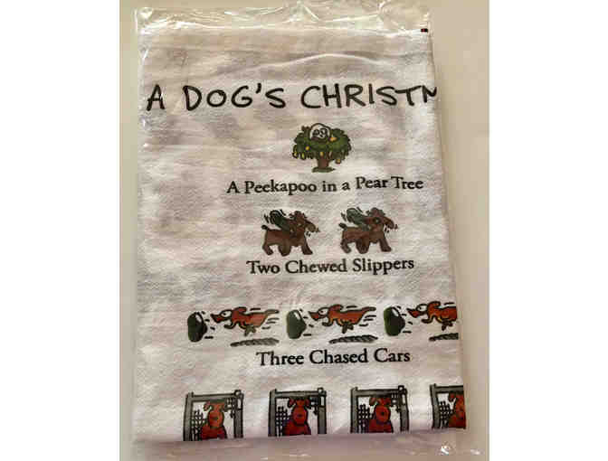 Dog 12 Days of Christmas Towel -- New