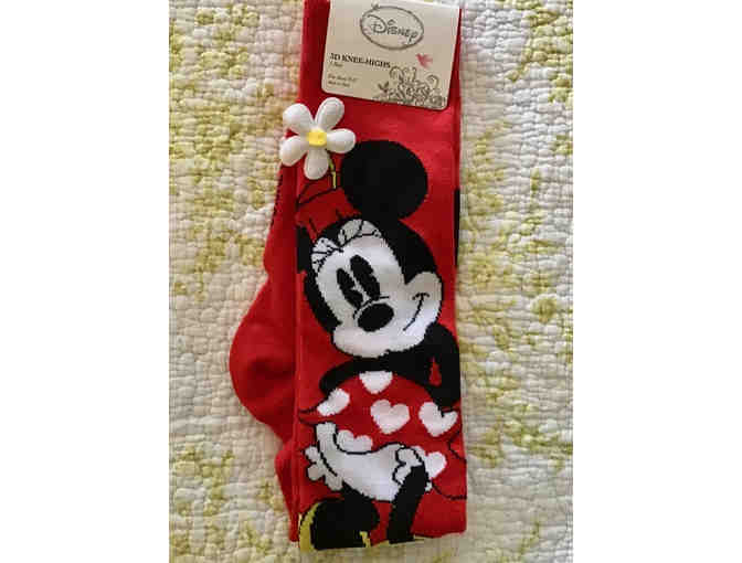 Minnie Mouse Disney Socks -- Size 9-11-- New