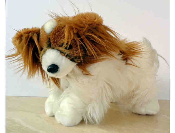 Soft Brown & White Stuffed Papillon -- Pre-Owned