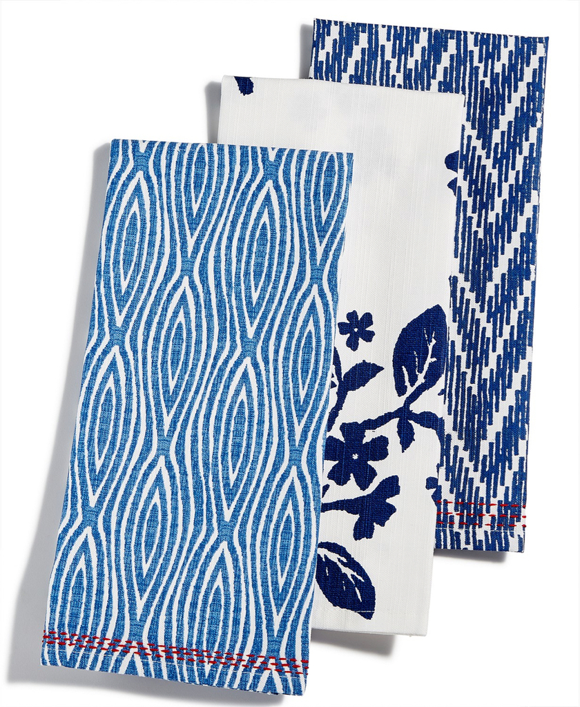 Set Of 3 Kitchen Towels From Martha Stewart Global Collection