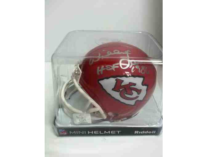 Autographed Mini-Helmet by Hall of Famer - Willie Lanier