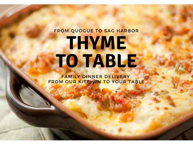 Dinner Delivery from Thyme to Table - Gift Certificate for $100