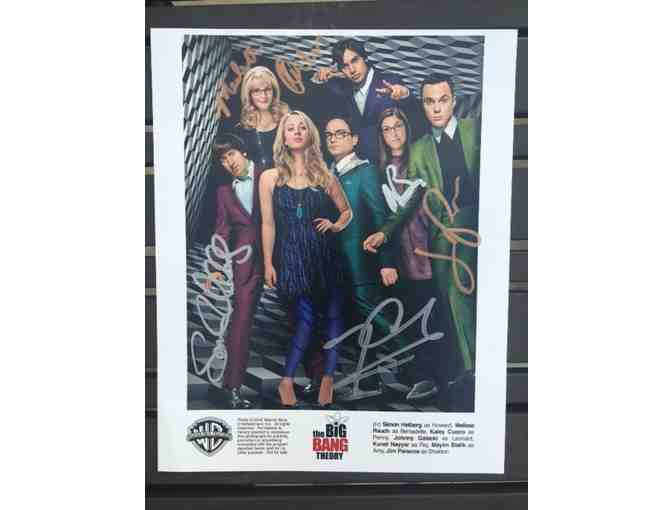 Autographed Big Bang Theory Script & Cast Photo